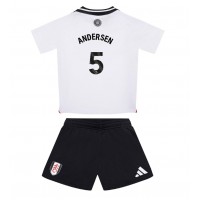 Fulham Joachim Andersen #5 Hemmatröja Barn 2024-25 Kortärmad (+ Korta byxor)